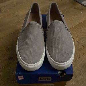 Brand New Double Decker PRF Grey Slip-on Keds